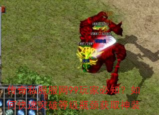 传奇私服服网99玩家必知?如何快速突破等级瓶颈获取神装 传奇私服服网99玩家必知?如何快速突破等级瓶颈获取神装