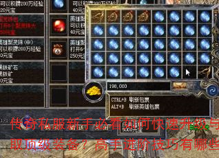 传奇私服新手必看如何快速升级与获取顶级装备?高手进阶技巧有哪些? 传奇私服新手必看如何快速升级与获取顶级装备?高手进阶技巧有哪些?