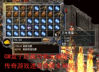 GM盒子隐藏功能大揭秘?传奇游戏速通<a href=
