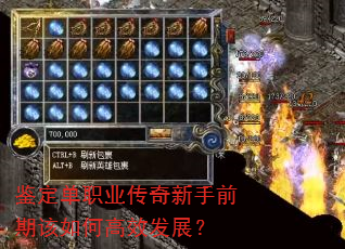 鉴定单职业传奇新手前期该如何高效发展? 鉴定单职业传奇新手前期该如何高效发展?