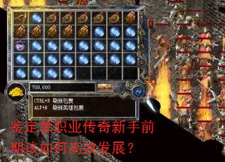 鉴定单职业传奇新手前期该如何高效发展? 鉴定单职业传奇新手前期该如何高效发展?