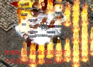 传奇私服0氪金玩家如何不花钱逆袭成顶级大佬? 传奇私服0氪金玩家如何不花钱逆袭成顶级大佬?
