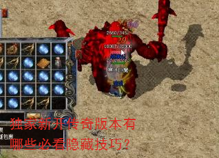 独家新开传奇版本有哪些必看隐藏技巧? 独家新开传奇版本有哪些必看隐藏技巧?