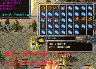 单职业传奇私服开服后如何快速获取顶级装备? 单职业传奇私服开服后如何快速获取顶级装备?