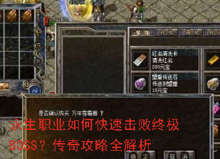 ����ְҵ��ο��ٻ����ռ�BOSS�����湥��ȫ����