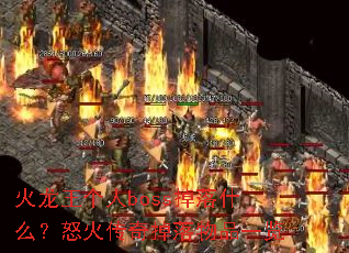 ����������boss����ʲô��ŭ���������Ʒһ��