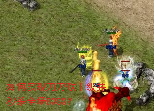 如何实现刀刀砍十级并秒杀全场BOSS? 如何实现刀刀砍十级并秒杀全场BOSS?