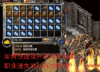 如何快速提升乾坤无极单职业迷失的战斗力等级? 如何快速提升乾坤无极单职业迷失的战斗力等级?