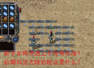 新手如何快速上手传奇私服?称霸玛法大陆的秘诀是什么? 新手如何快速上手传奇私服?称霸玛法大陆的秘诀是什么?