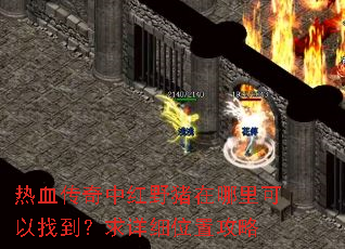热血传奇中红野猪在哪里可以找到?求详细位置攻略 热血传奇中红野猪在哪里可以找到?求详细位置攻略
