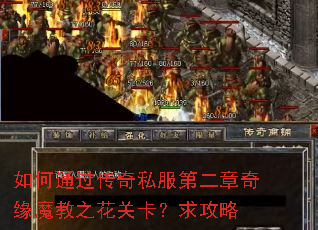 如何通过传奇私服第二章奇缘魔教之花关卡?求攻略 如何通过传奇私服第二章奇缘魔教之花关卡?求攻略