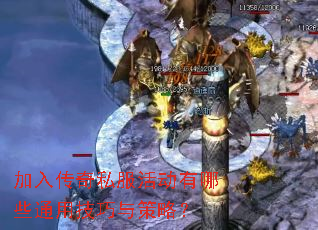加入传奇私服活动有哪些通用技巧与策略? 加入传奇私服活动有哪些通用技巧与策略?