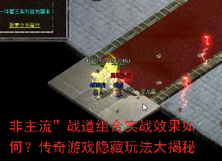 非主流”战道组合实战效果如何?传奇游戏隐藏玩法大揭秘 非主流”战道组合实战效果如何?传奇游戏隐藏玩法大揭秘