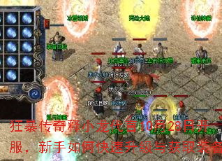 狂暴传奇释小龙代言10月28日开服,新手如何快速升级与获取装备? 狂暴传奇释小龙代言10月28日开服,新手如何快速升级与获取装备?