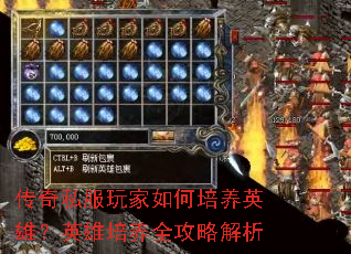 传奇私服玩家如何培养英雄?英雄培养全攻略解析 传奇私服玩家如何培养英雄?英雄培养全攻略解析