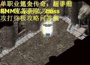 单职业迷失传奇：新手升级、装备获取、boss攻打终极攻略问答集 第2张