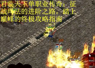君临天下单职业传奇：征战玛法的进阶之路，踏上巅峰的终极攻略指南