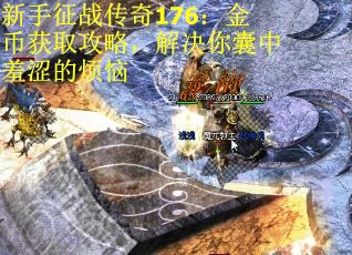 新手征战传奇176：金币获取攻略，解决你囊中羞涩的烦恼 第1张