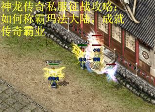 神龙传奇私服征战攻略：如何称霸玛法大陆，成就传奇霸业 第2张